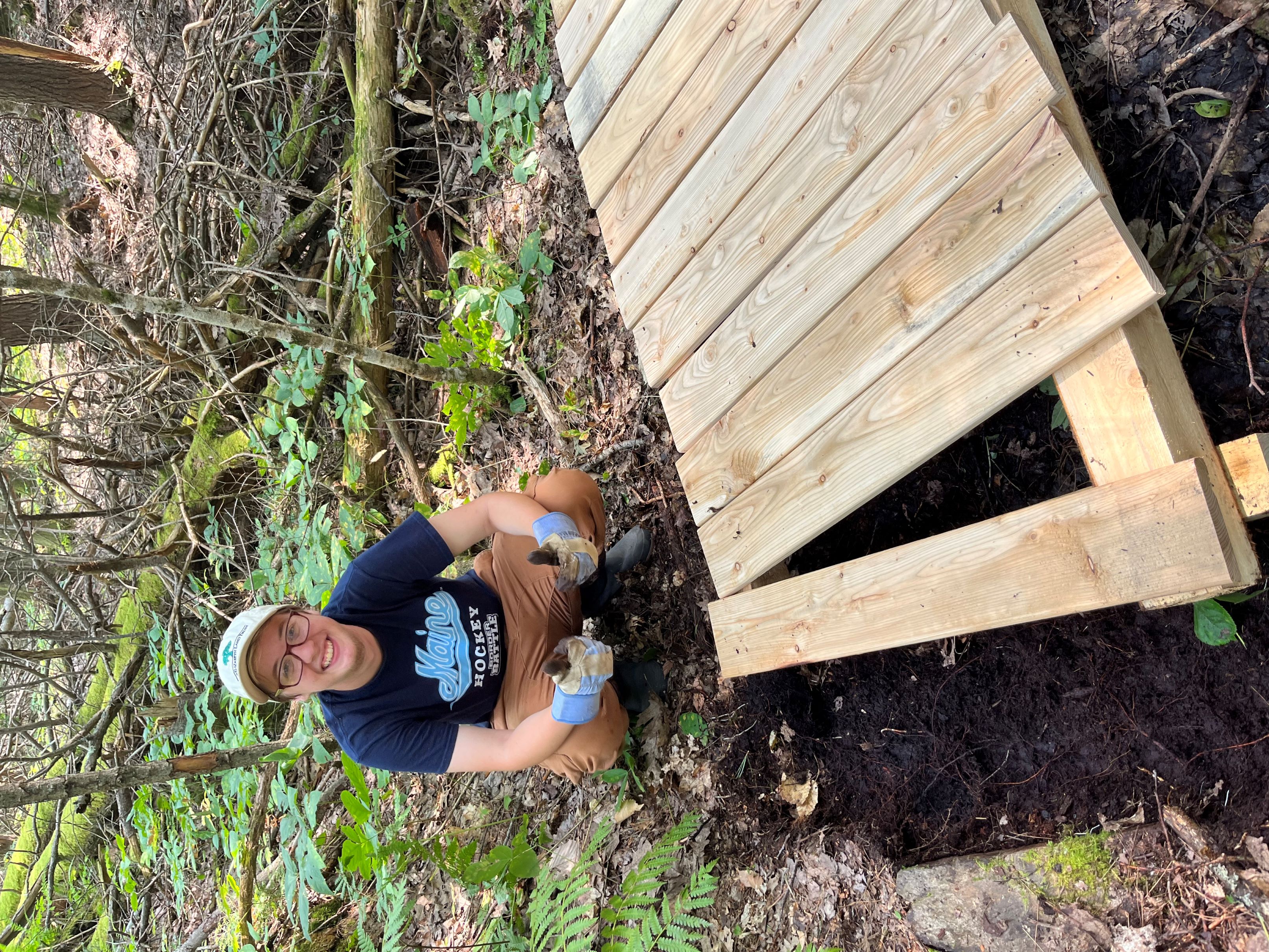 Building first new boardwalk